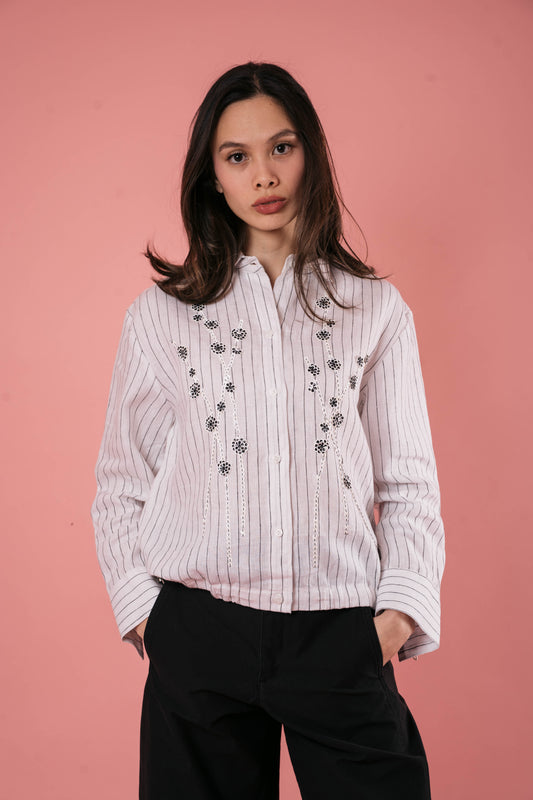TAYLOR Polo B&W STRIPES