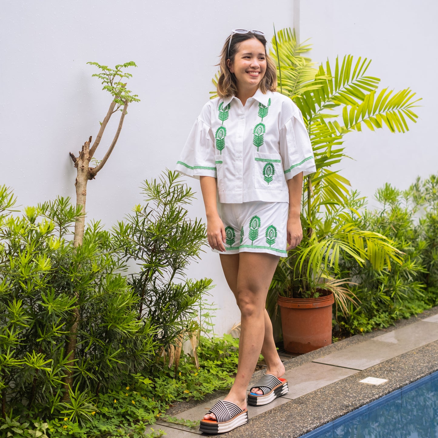 BIANCA Shorts Set GRASS