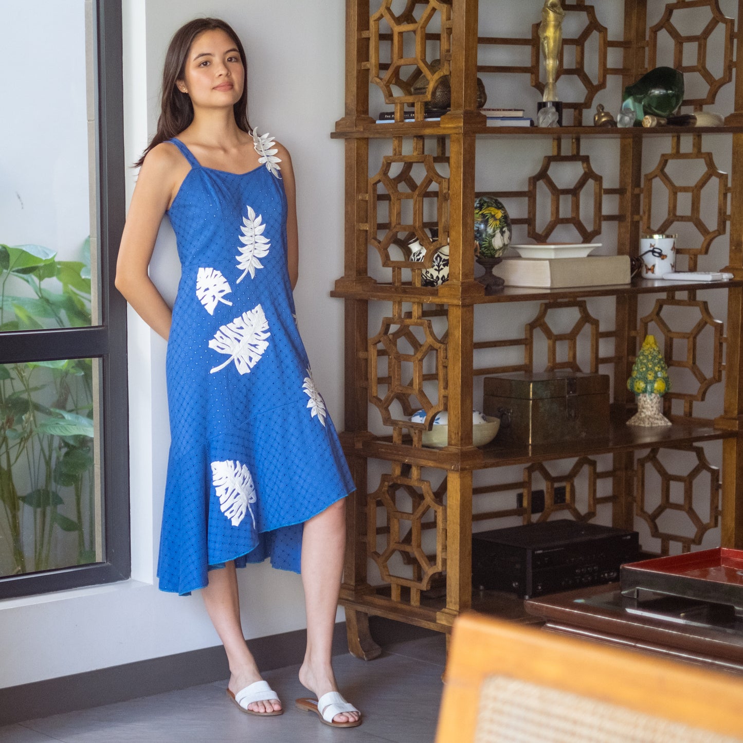 FELICIA Dress BLUE EYELET