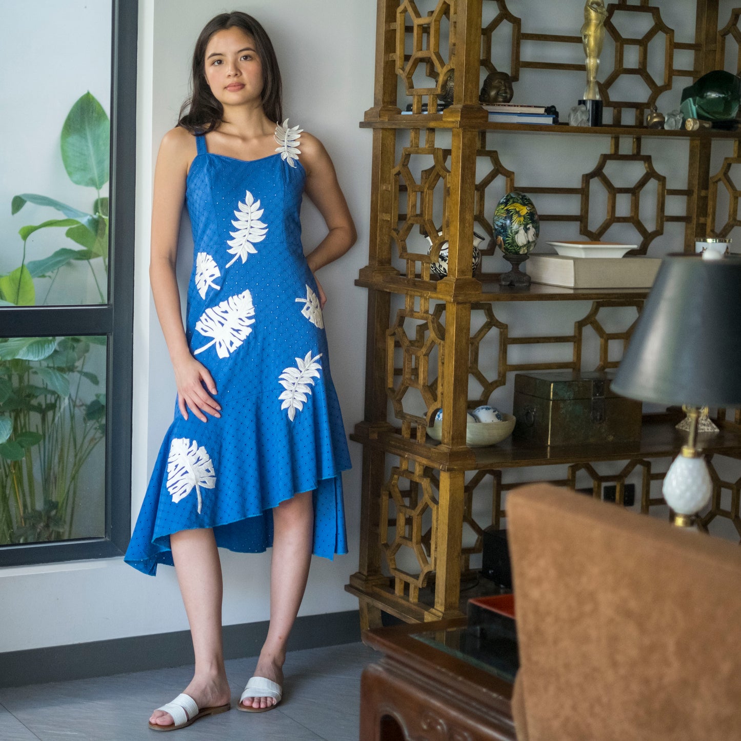 FELICIA Dress BLUE EYELET