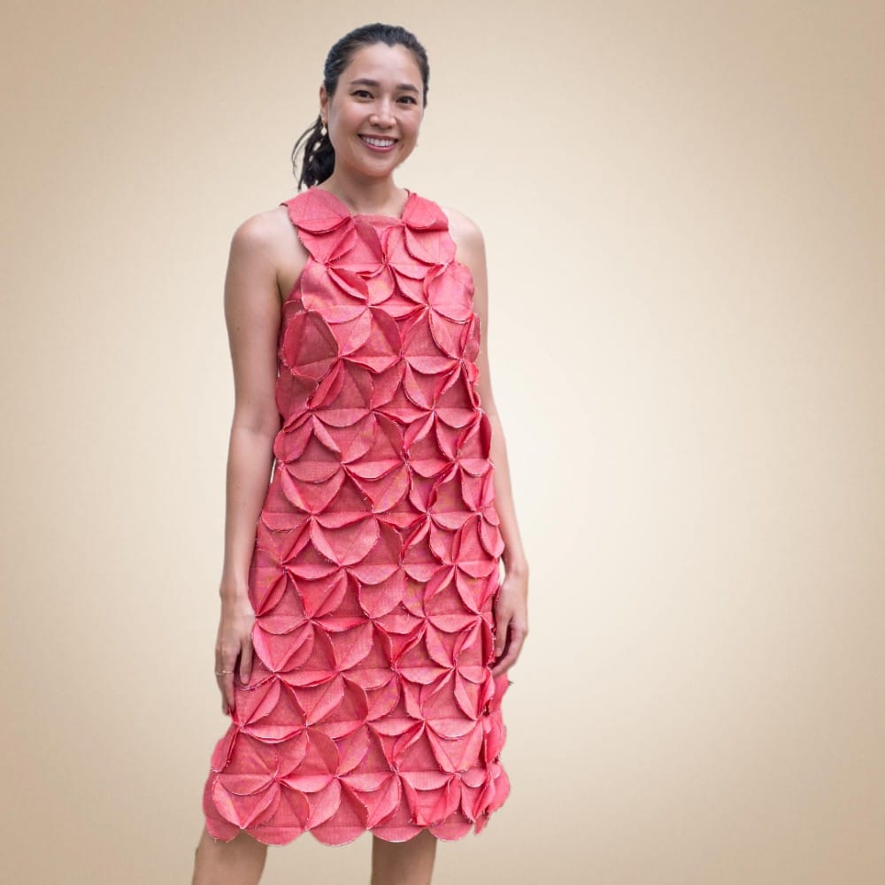 MARU 3D Petal Dress RED