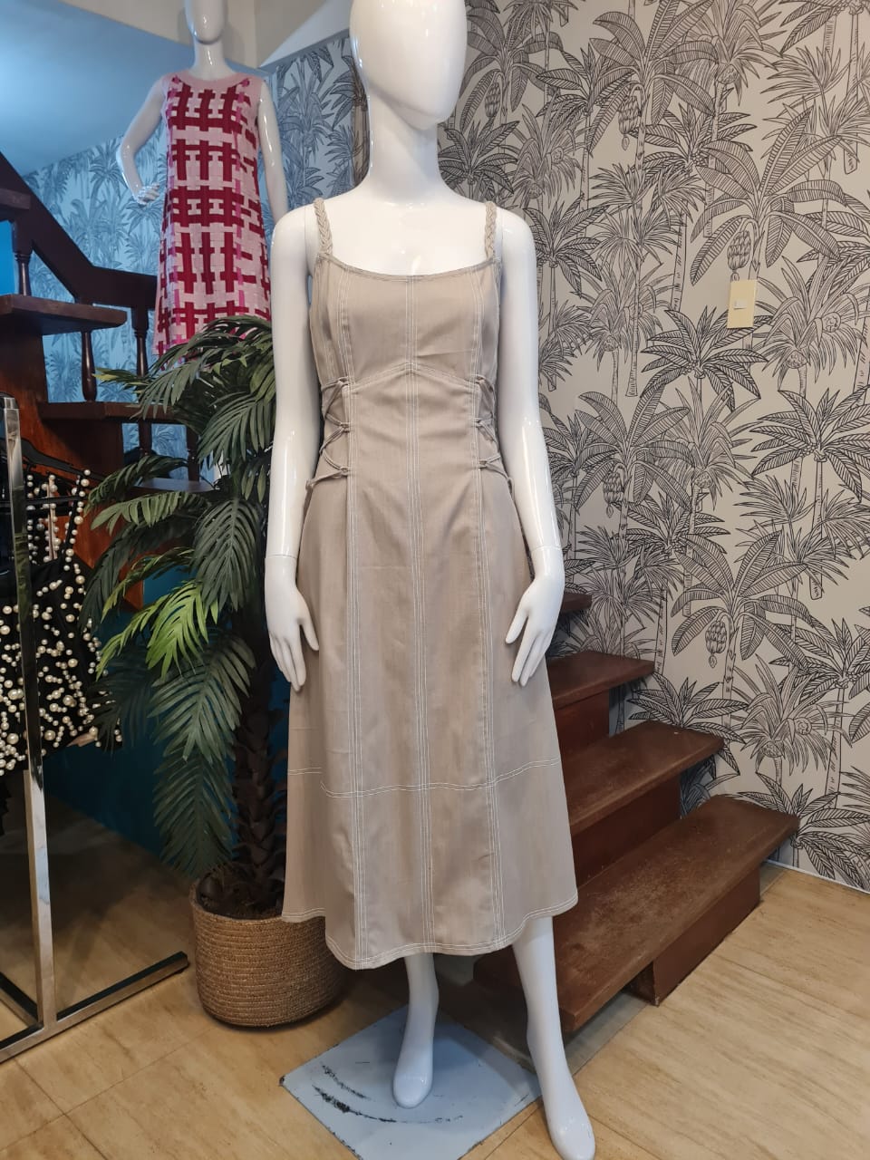 MIA Corset style Dress KHAKI