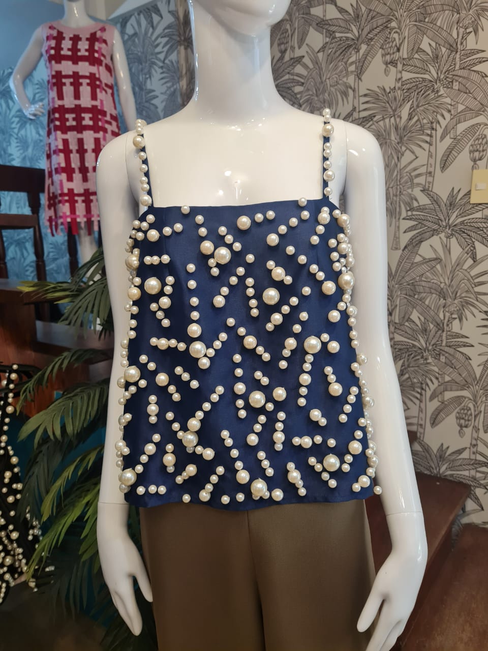 PIA Pearl Top NAVY