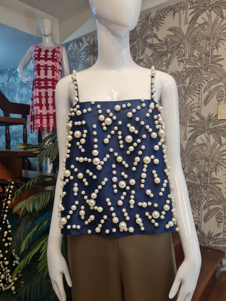 PIA Pearl Top NAVY