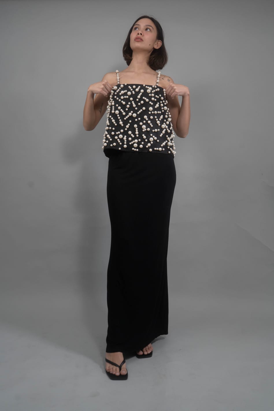 PIA Pearl Top BLACK