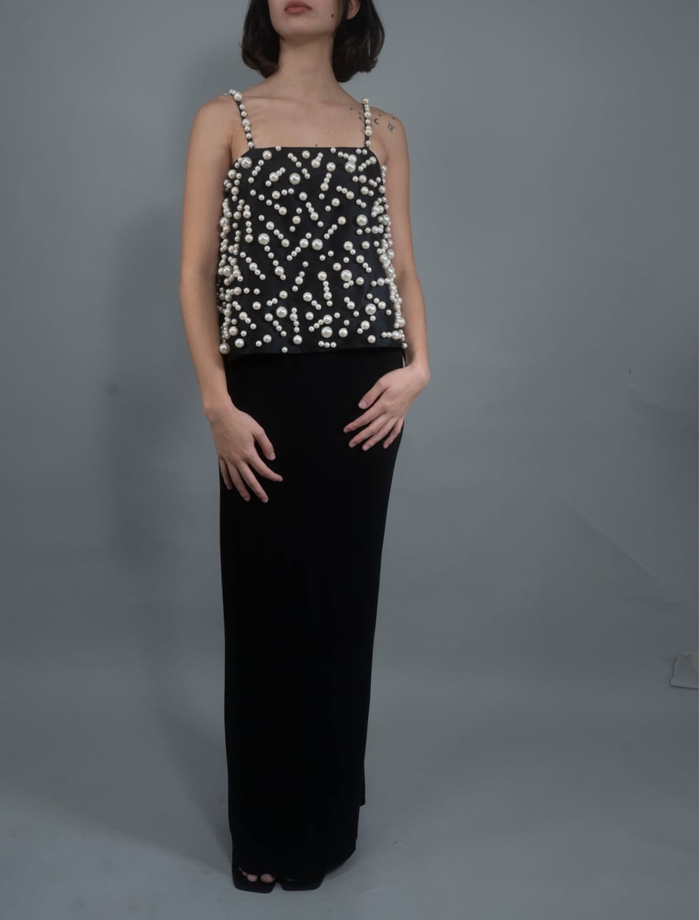 PIA Pearl Top BLACK