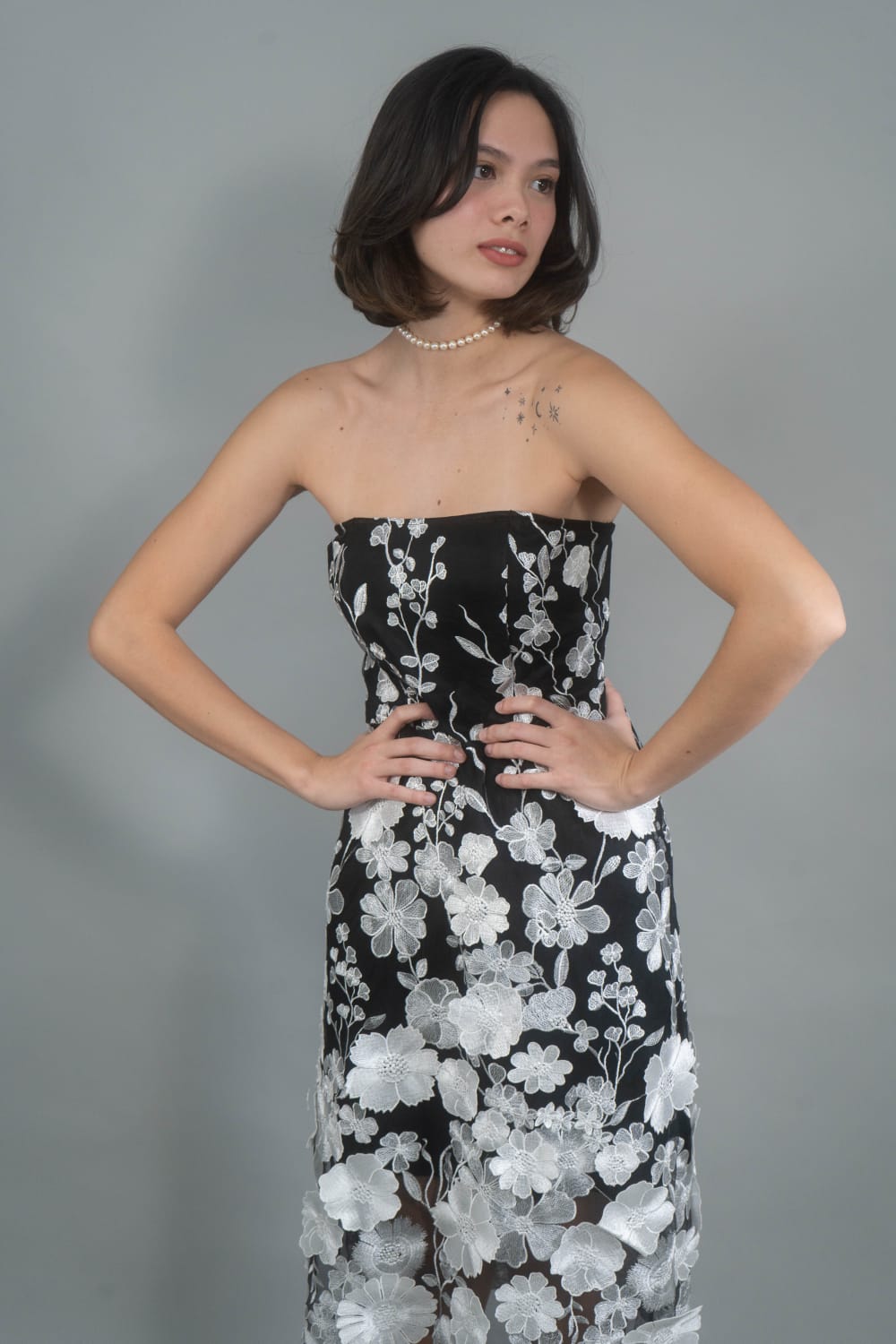MERIT Embroidered Tulle Dress