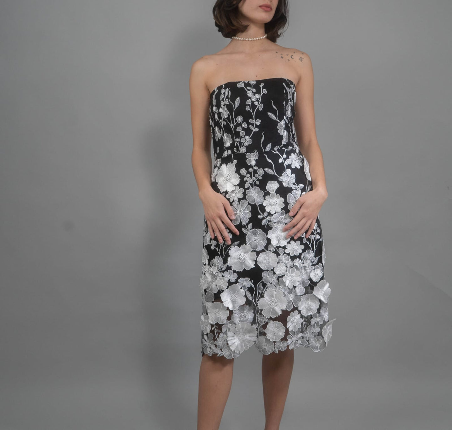 MERIT Embroidered Tulle Dress
