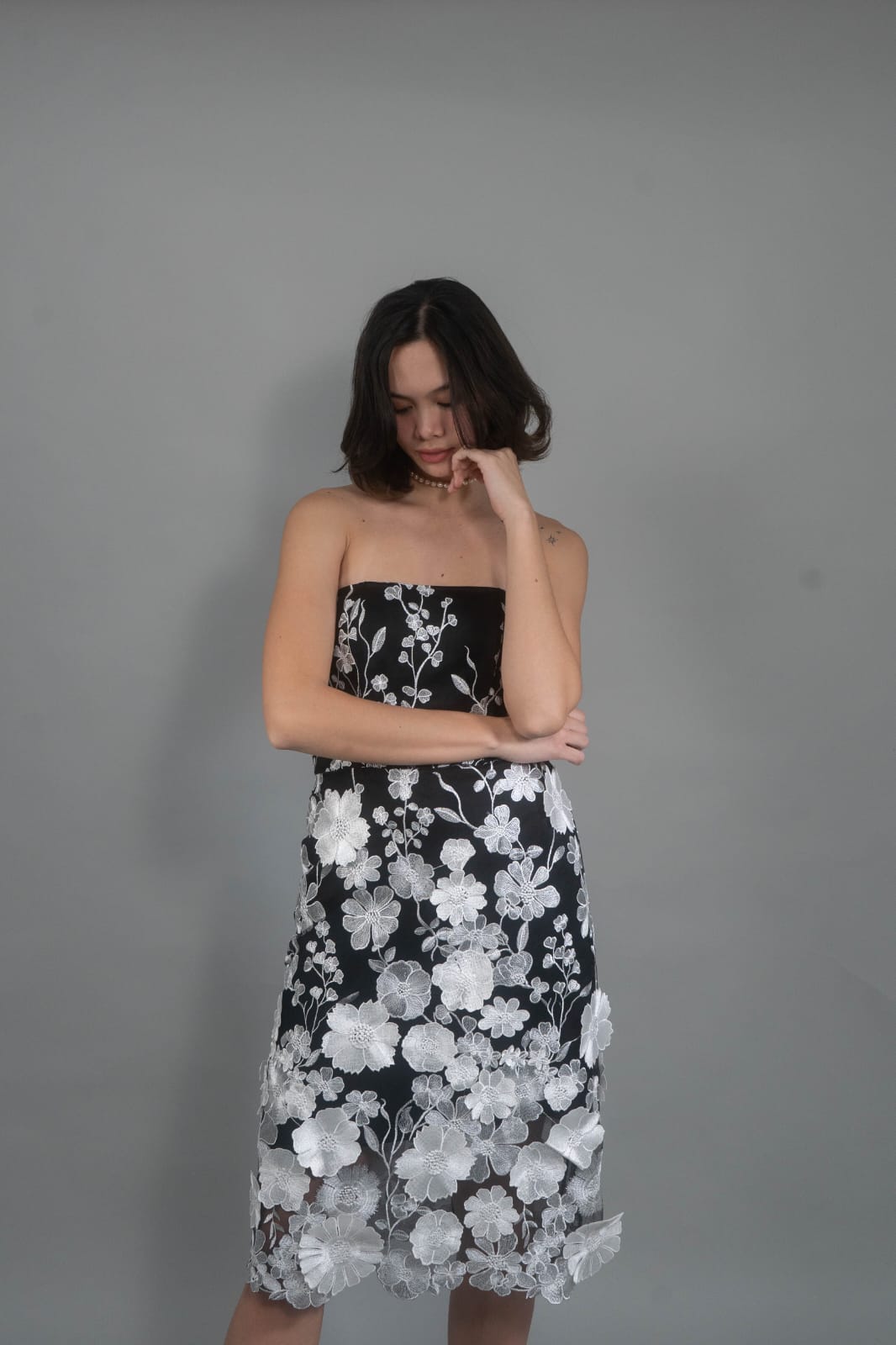 MERIT Embroidered Tulle Dress