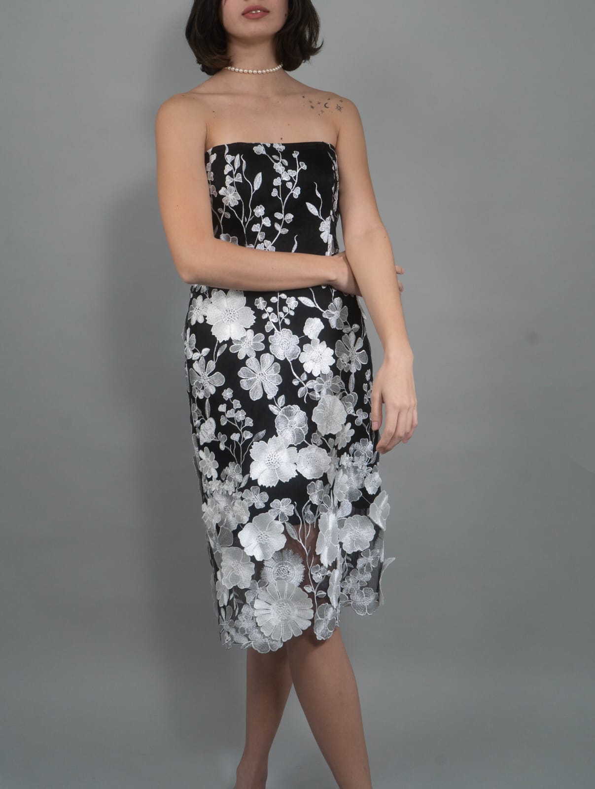 MERIT Embroidered Tulle Dress