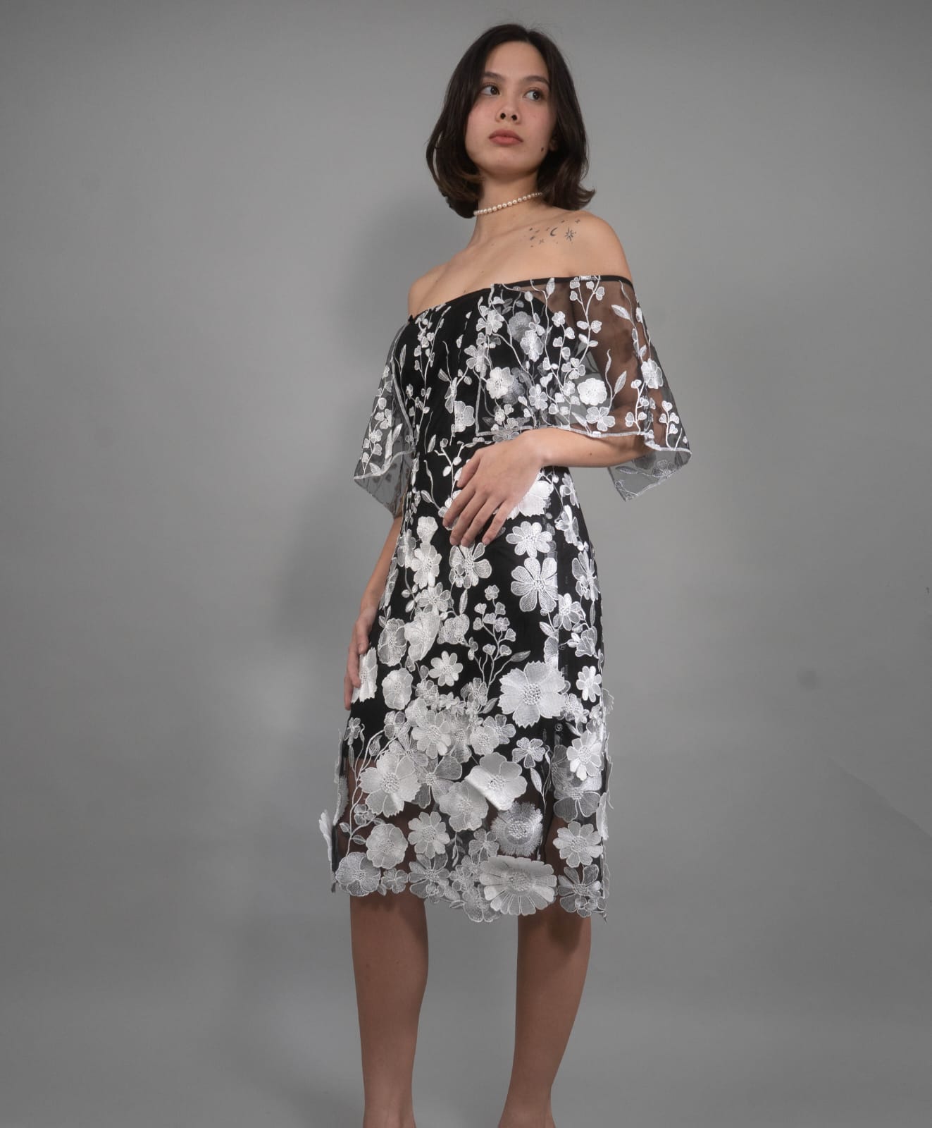 MERIT Embroidered Tulle Dress