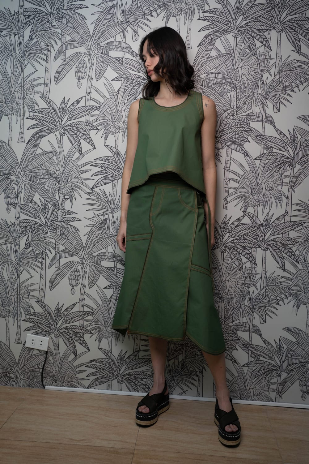 TAMARA Skirt ARMY GREEN