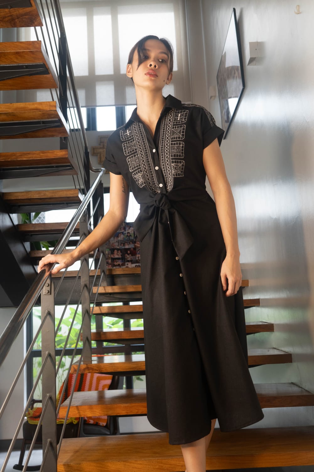 CARRIE Sarong Dress BLACK