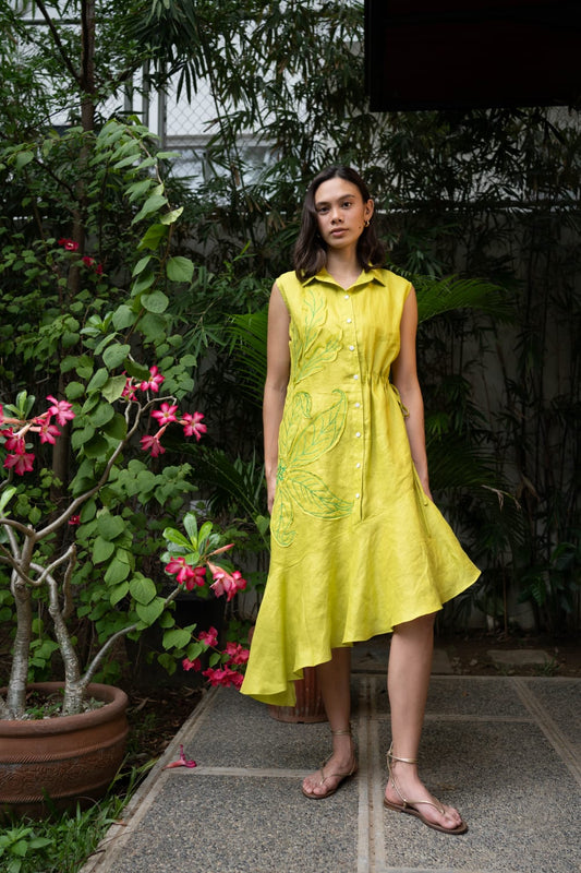 LUCILLE Dress CHARTREUSE