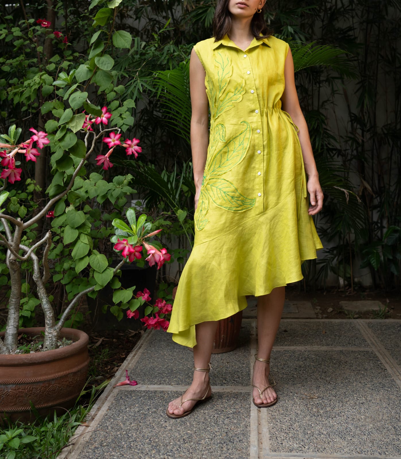 LUCILLE Dress CHARTREUSE