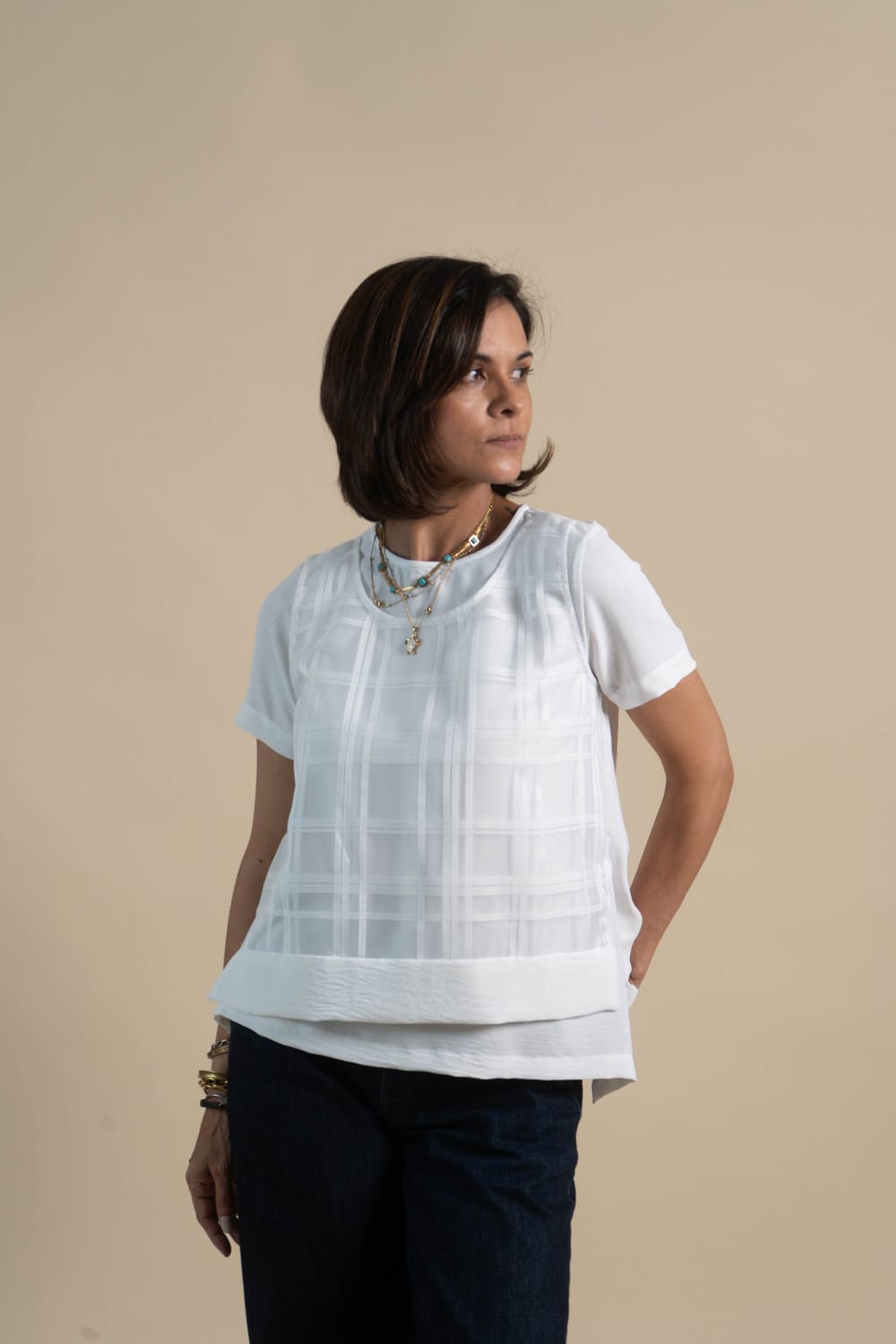 OPALINE Top WHITE