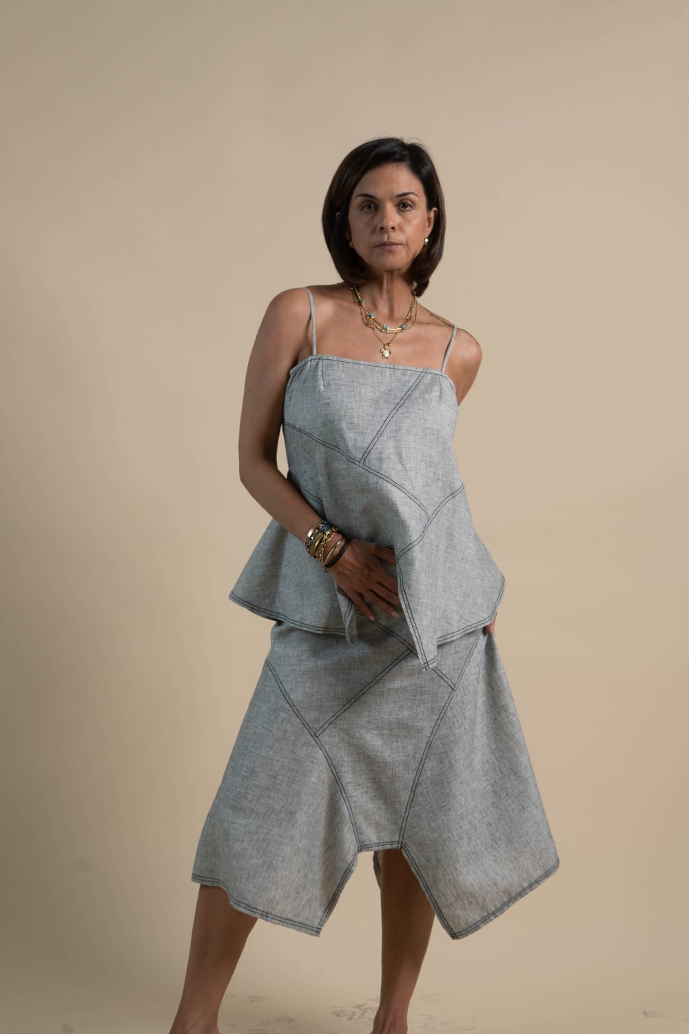 ANNA Top GREY