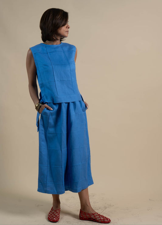 MAUD Stitched Top BLUE