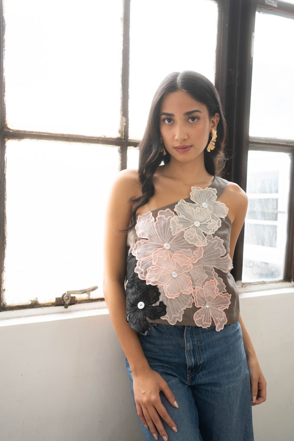 YANA One Shoulder Top