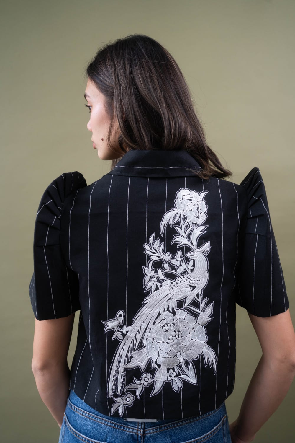 MAYUMI Terno Top BLACK STRIPE