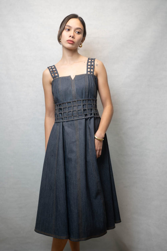 LULU Corset Dress DENIM