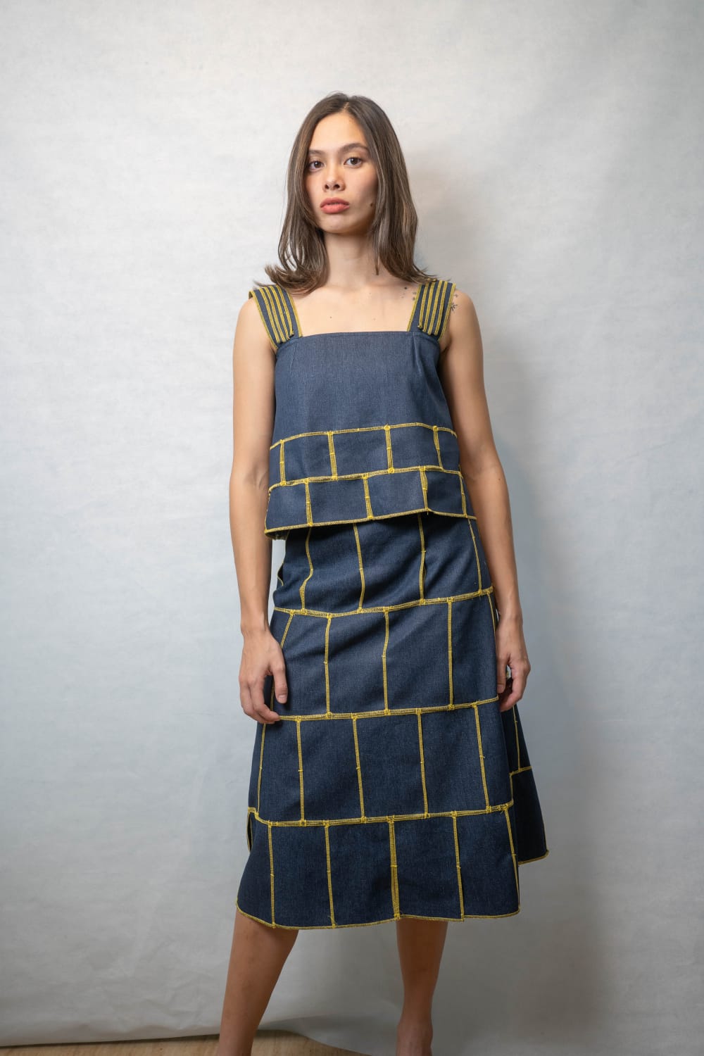 LIAM Skirt DENIM / YELLOW MERROW
