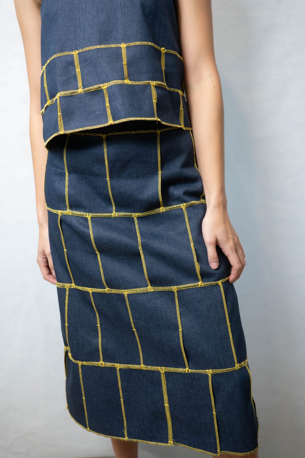LIAM Skirt DENIM / YELLOW MERROW