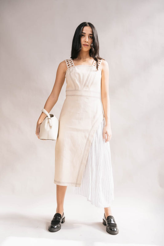 CLAIRE Dress CREAM DENIM