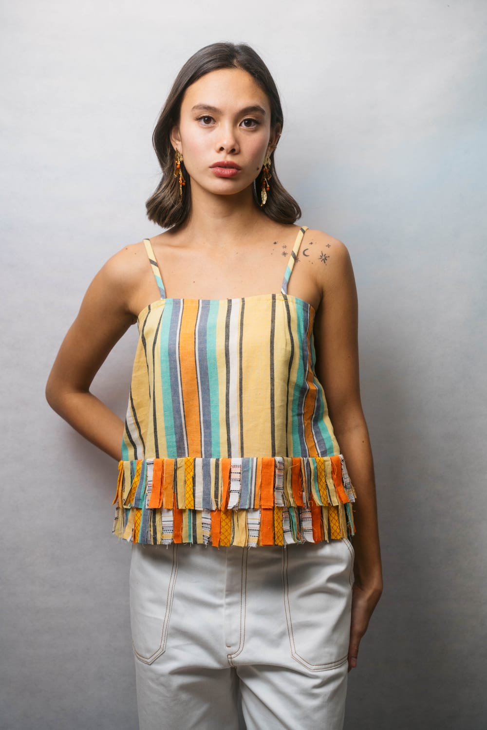 INDIE Top YELLOW STRIPE