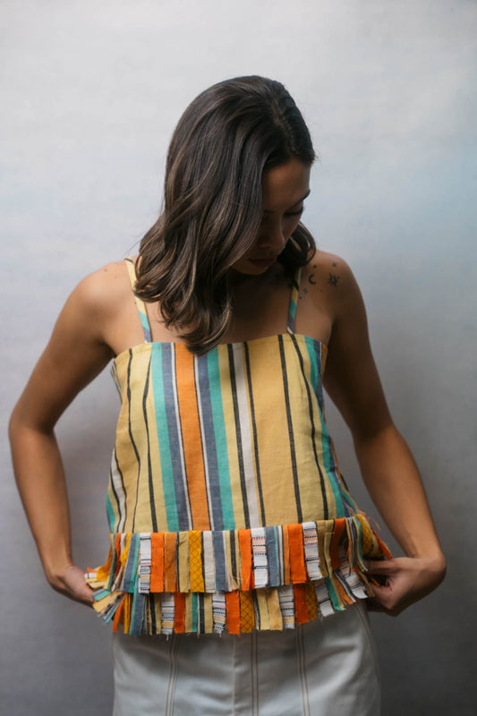 INDIE Top YELLOW STRIPE