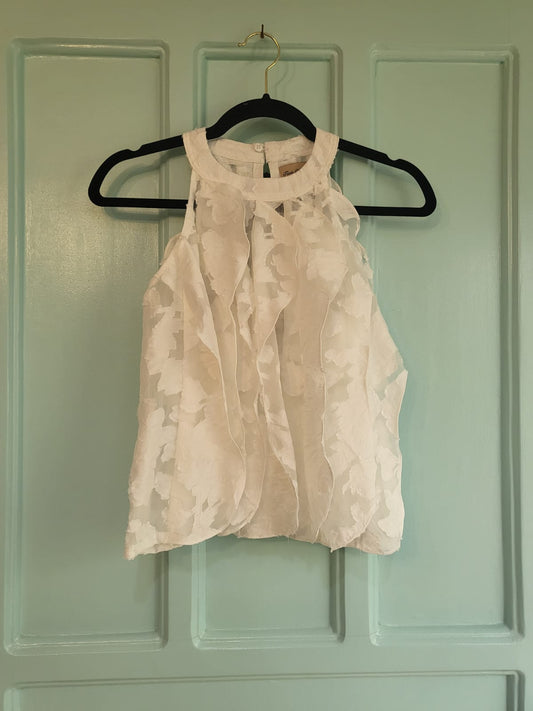 LIND Top WHITE ORGANDY