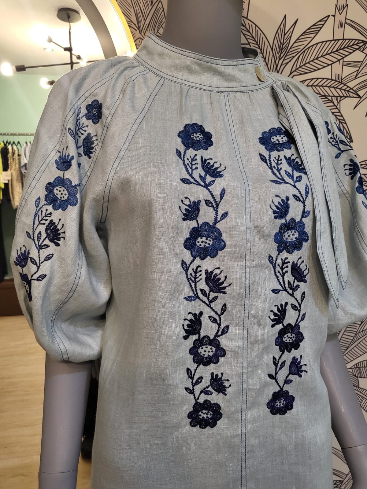 LANTERN Dress LIGHT BLUE