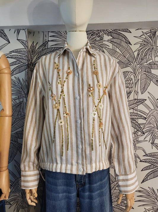 TAYLOR Polo BIEGE STRIPES
