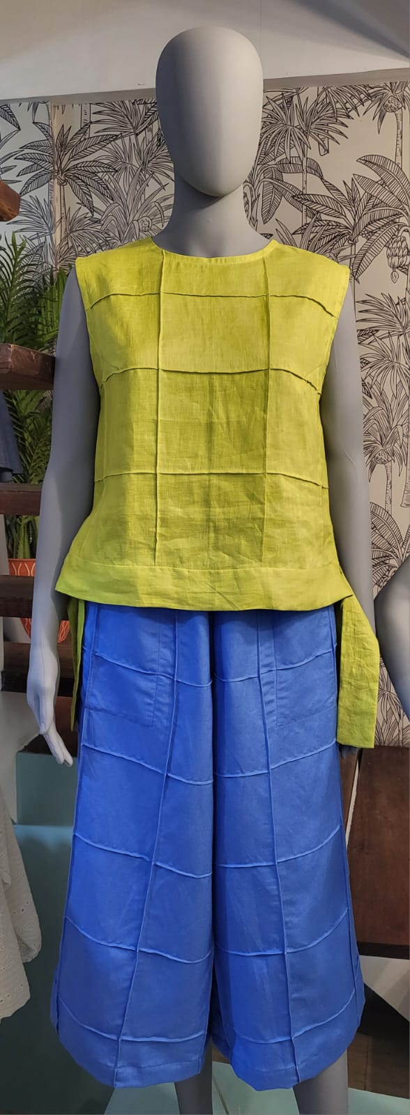 MAUD Stitched Pants LIME