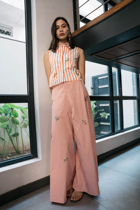 BINA Pants ORANGE STRIPES