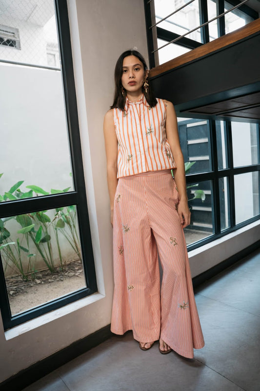 BINA Pants ORANGE STRIPES