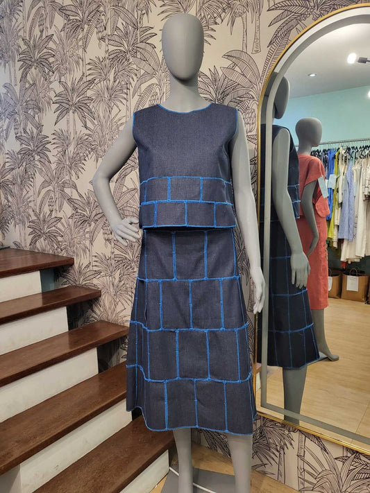 LIAM Skirt DENIM / TURQUOISE MERROW