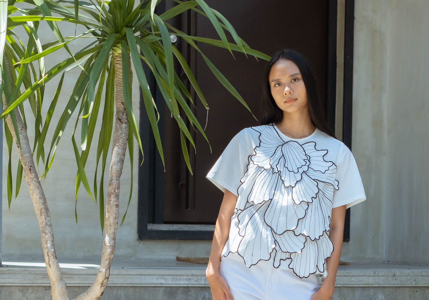 HIBISCUS Top BLACK
