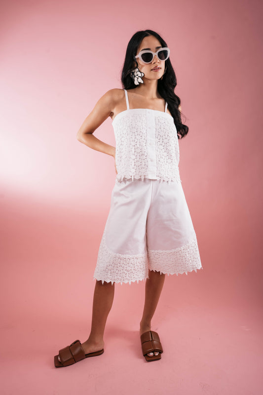 HELENA Shorts Set WHITE