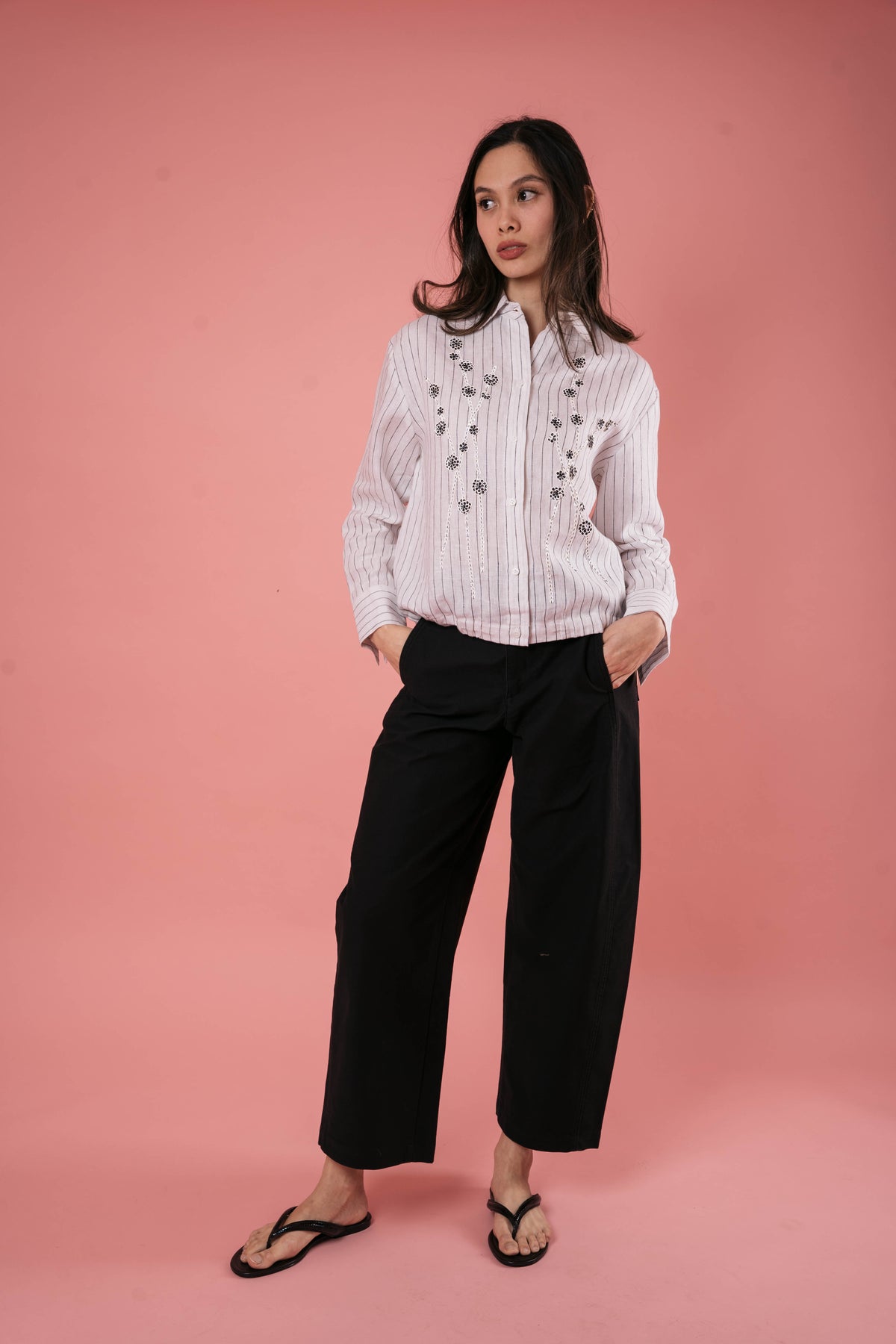 TAYLOR Polo B&W STRIPES