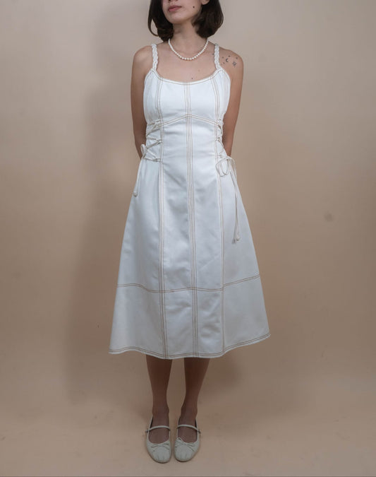 MIA Corset style Dress WHITE