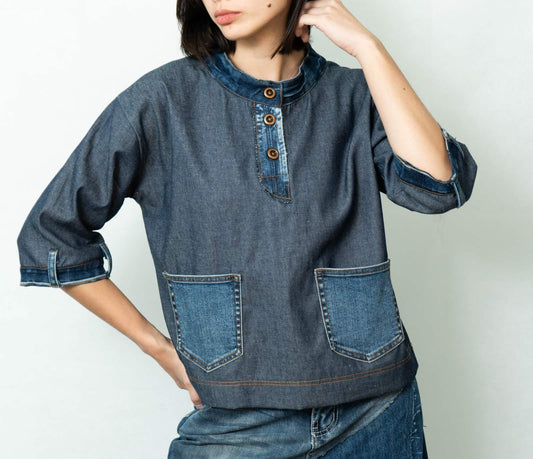 MORGANA Upcycled Top DENIM