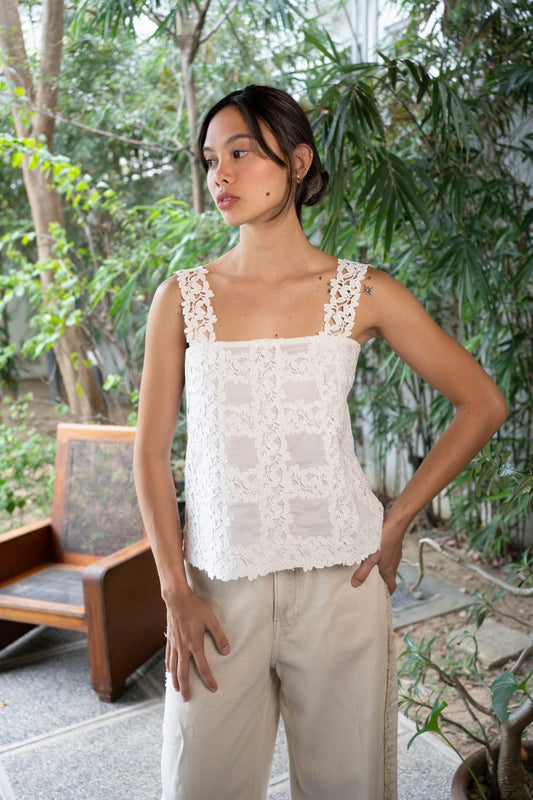 SOPHIE Lace Top WHITE