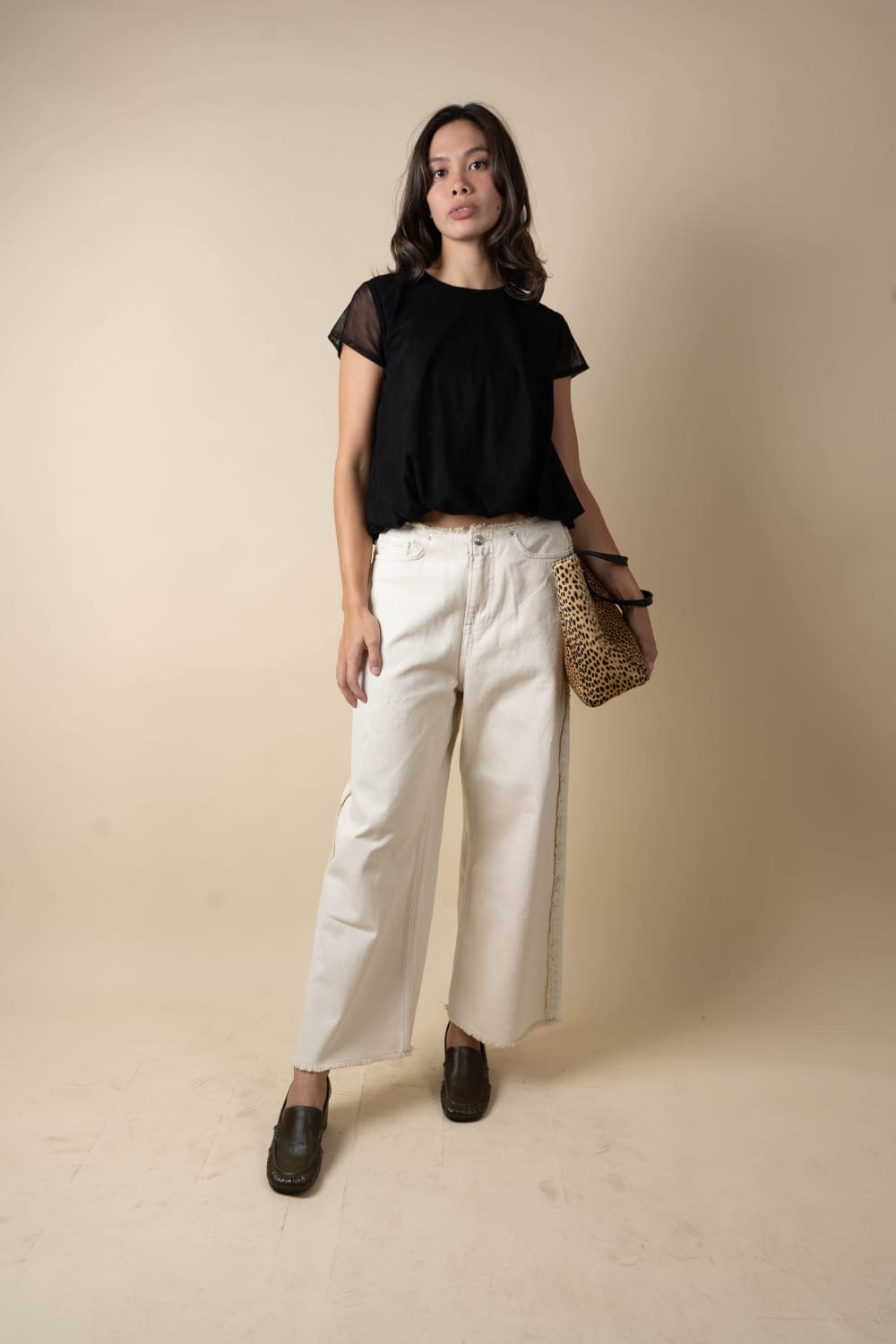 JAIME Bubble Top BLACK TULLE