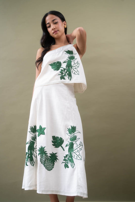ARIS One Shoulder Top WHITE