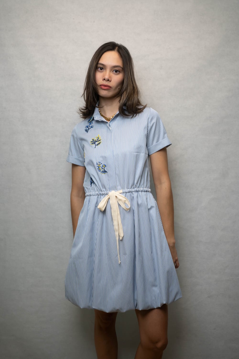 SIMONE Bubble Shirtdress STRIPES