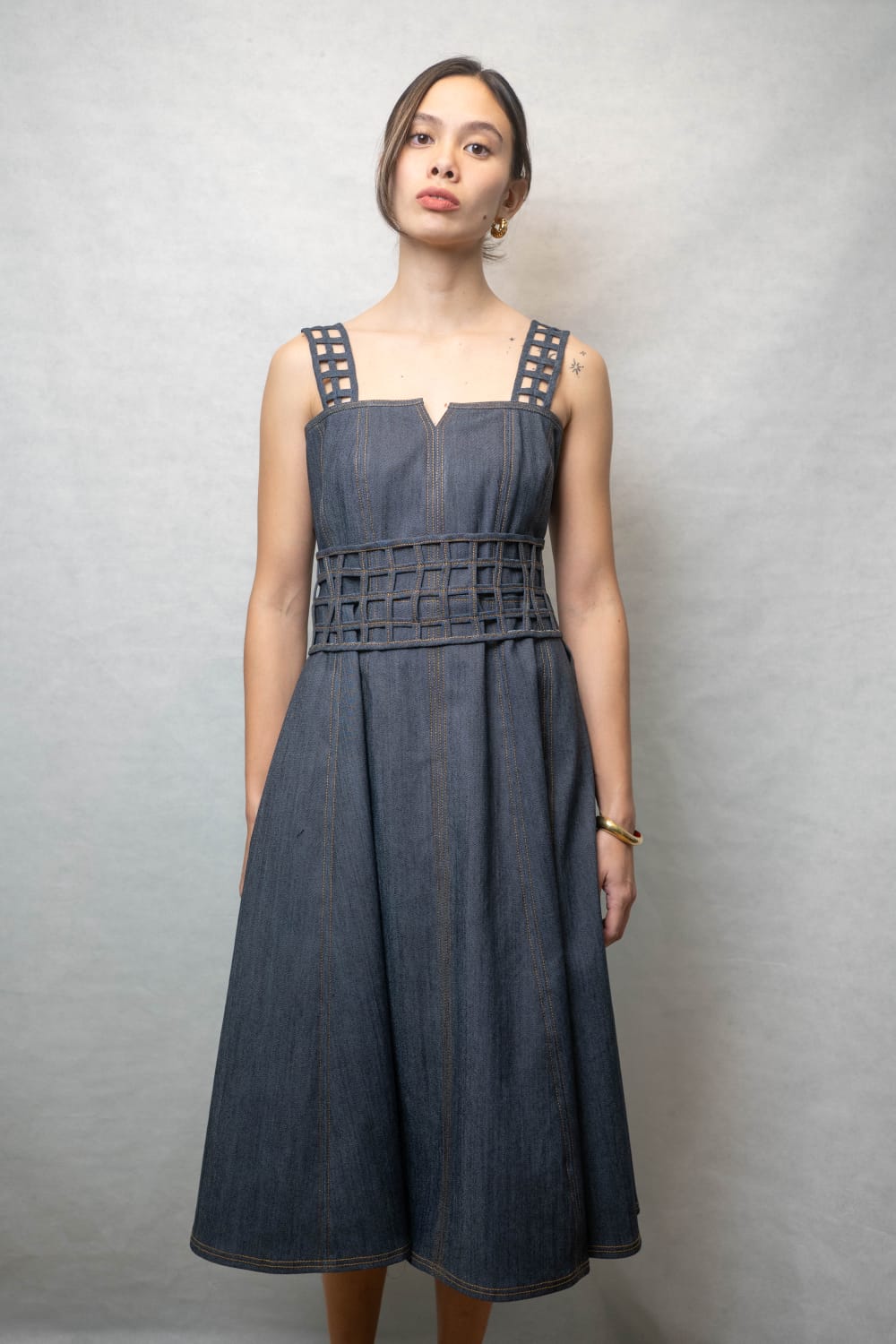 LULU Corset Dress DENIM