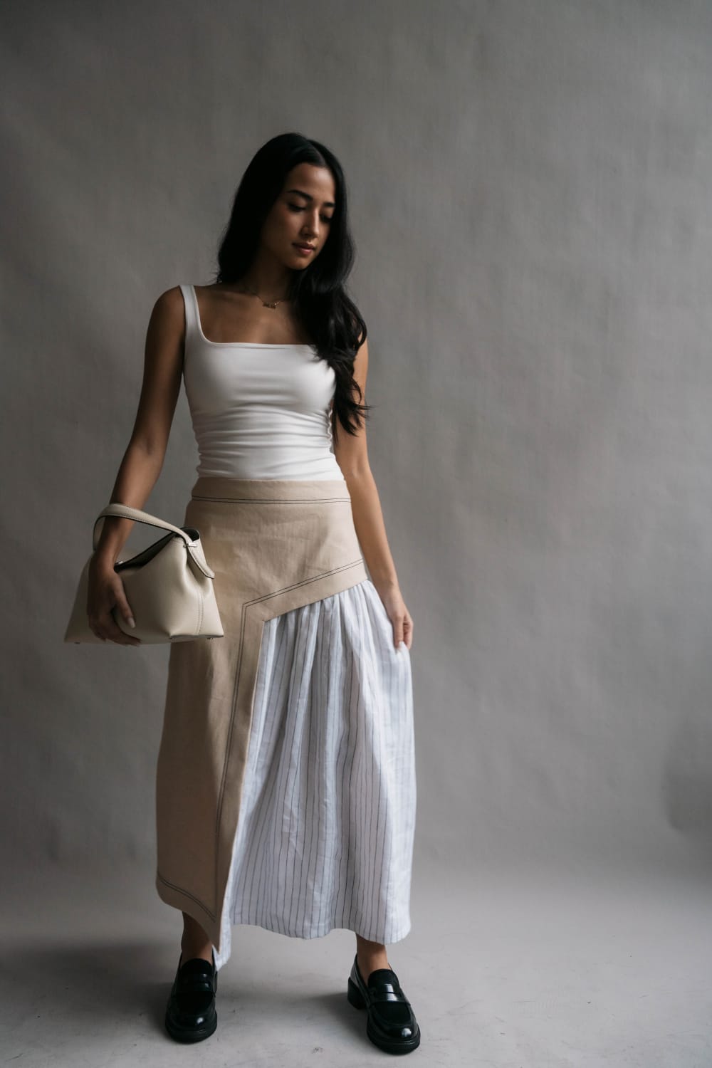 CLAIRE Skirt CREAM DENIM