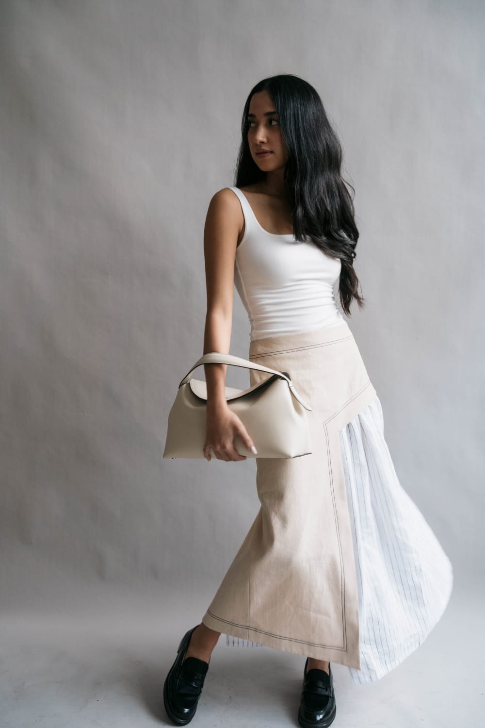 CLAIRE Skirt CREAM DENIM