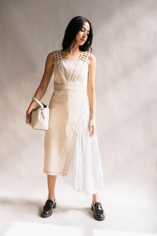 CLAIRE Dress CREAM DENIM